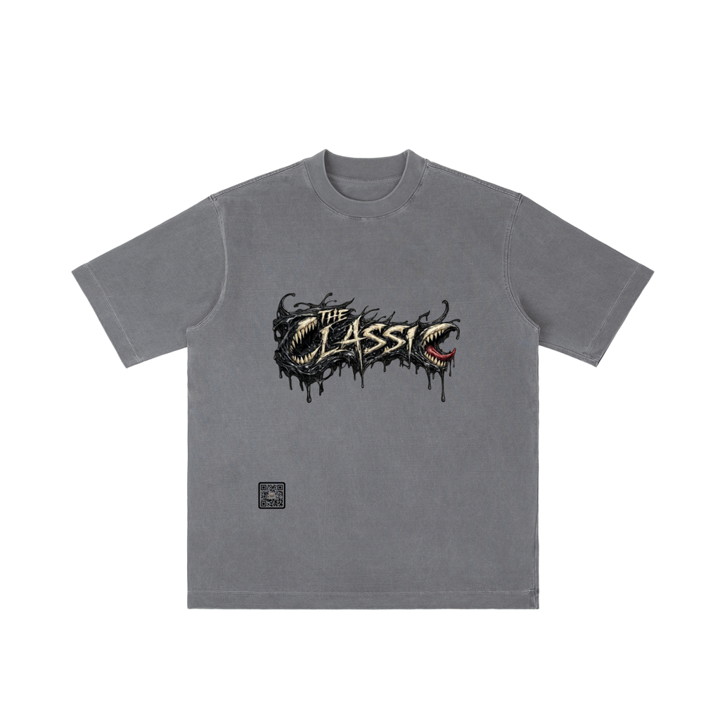 "Symbiote" Vintage Wash Drop Shoulder T-shirt