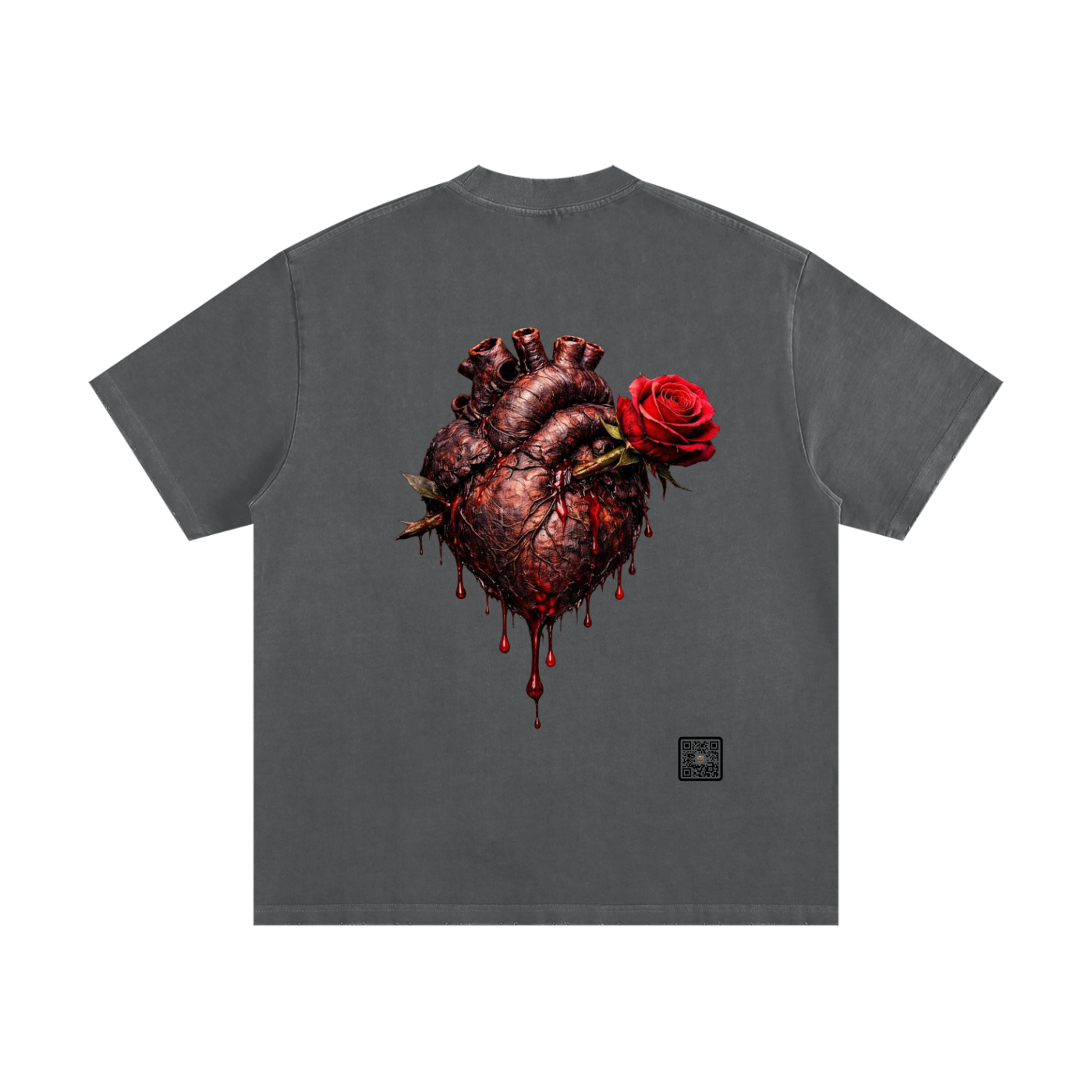 "Classic Roses 2"  Vintage Washed Frayed T-Shirt